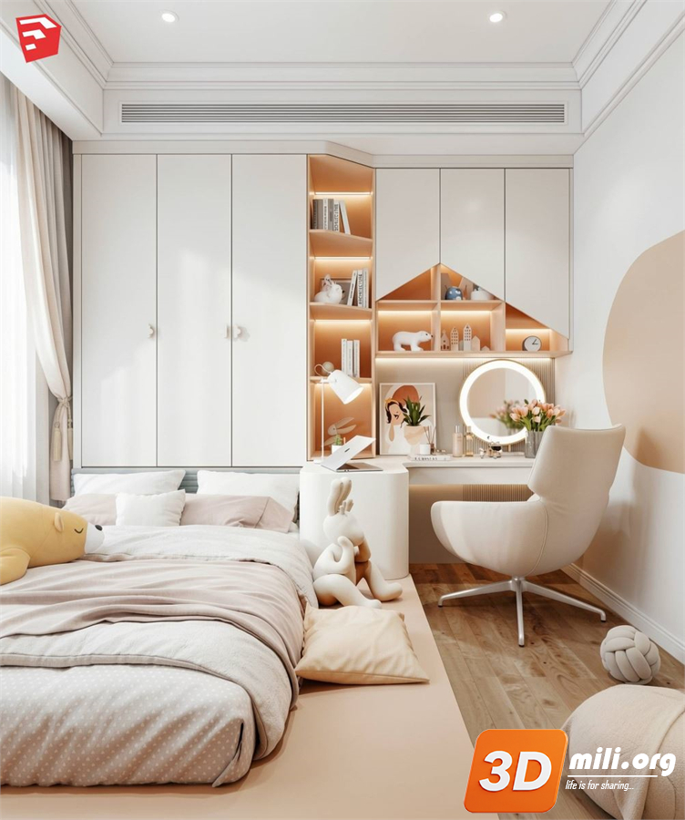 Children Room Scenes Skp FIles 